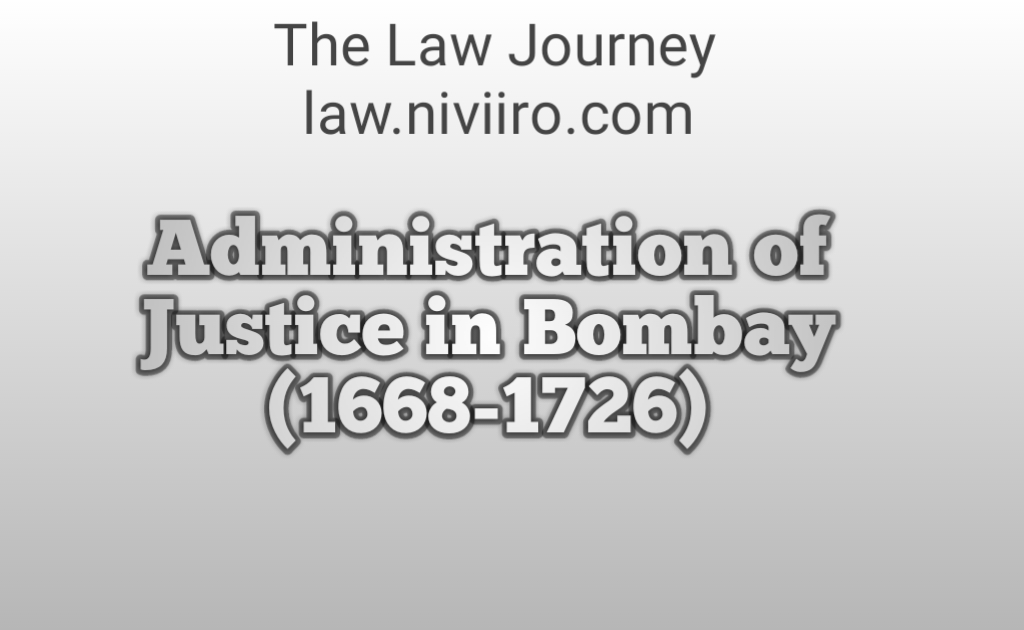 Administration of Justice in Bombay