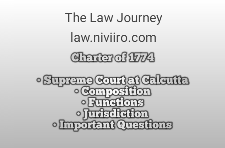 Charter of 1774 – Legal history