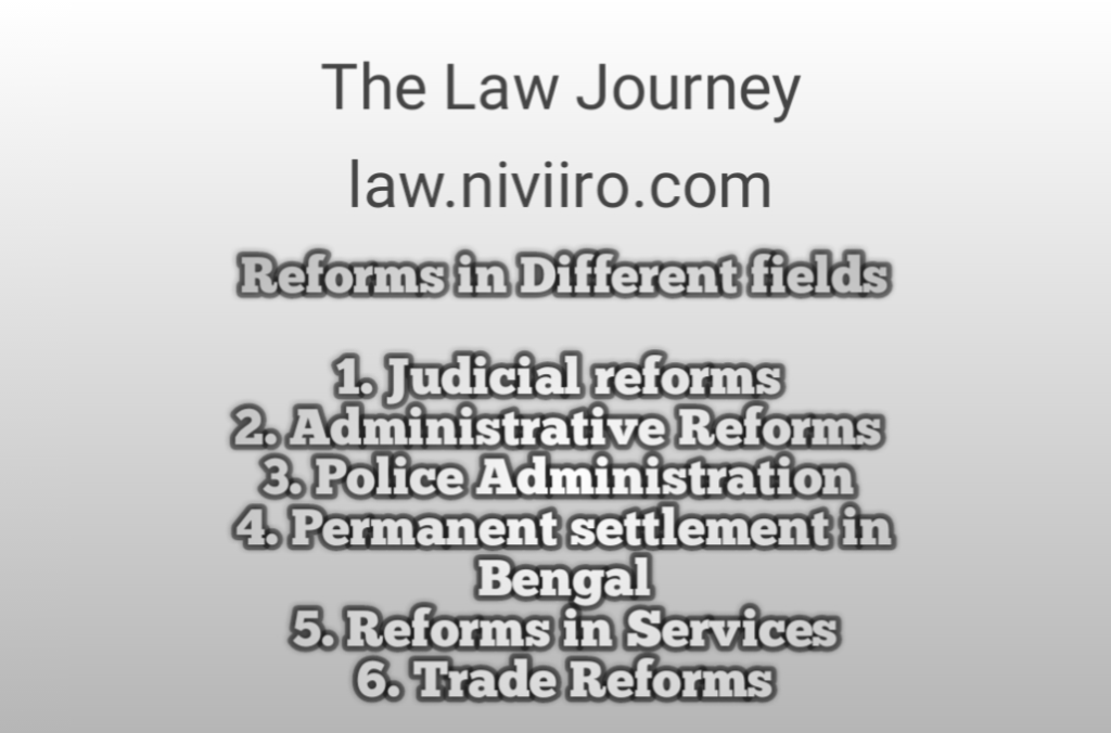 judicial reforms of lord cornwallis 1