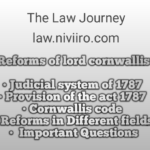 Reforms of Lord Cornwallis