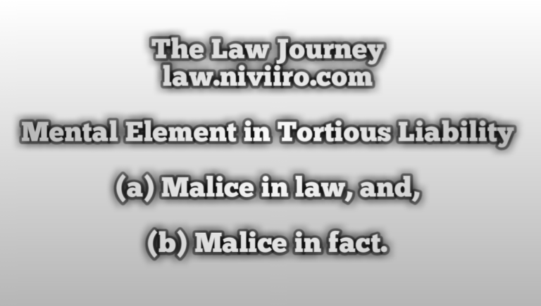 mental-elements-in-torts-liability