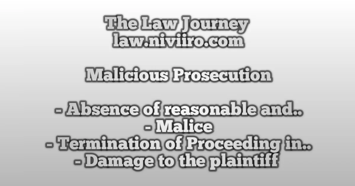 malicious-prosecution