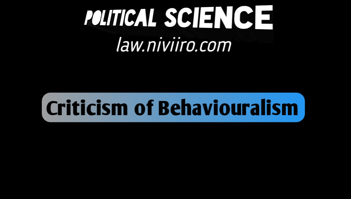 critcism-of-behaviourlism