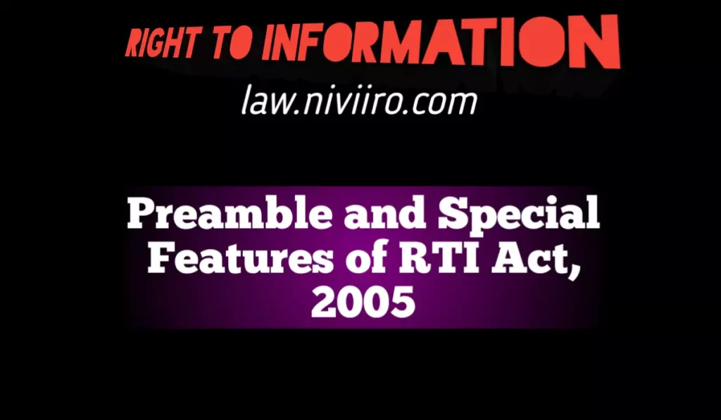 Preamble-and-Special-Features-of-RTI-Act
