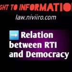 Relation between RTI and democracy