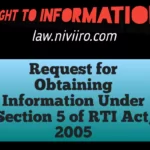 Request For Obtaining Information under RTI Act,2005