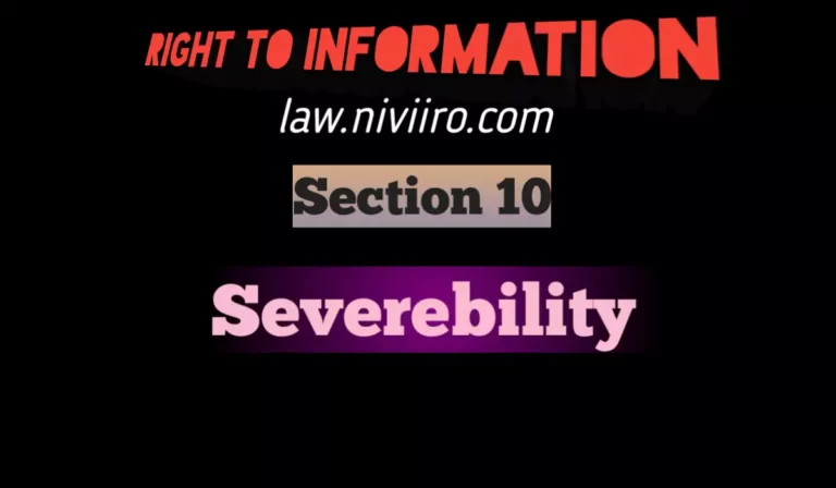 Severability-Under-the-RTI-Act-2005