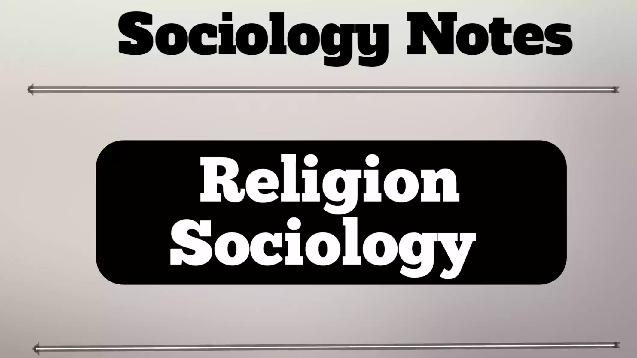 Religion-Sociology