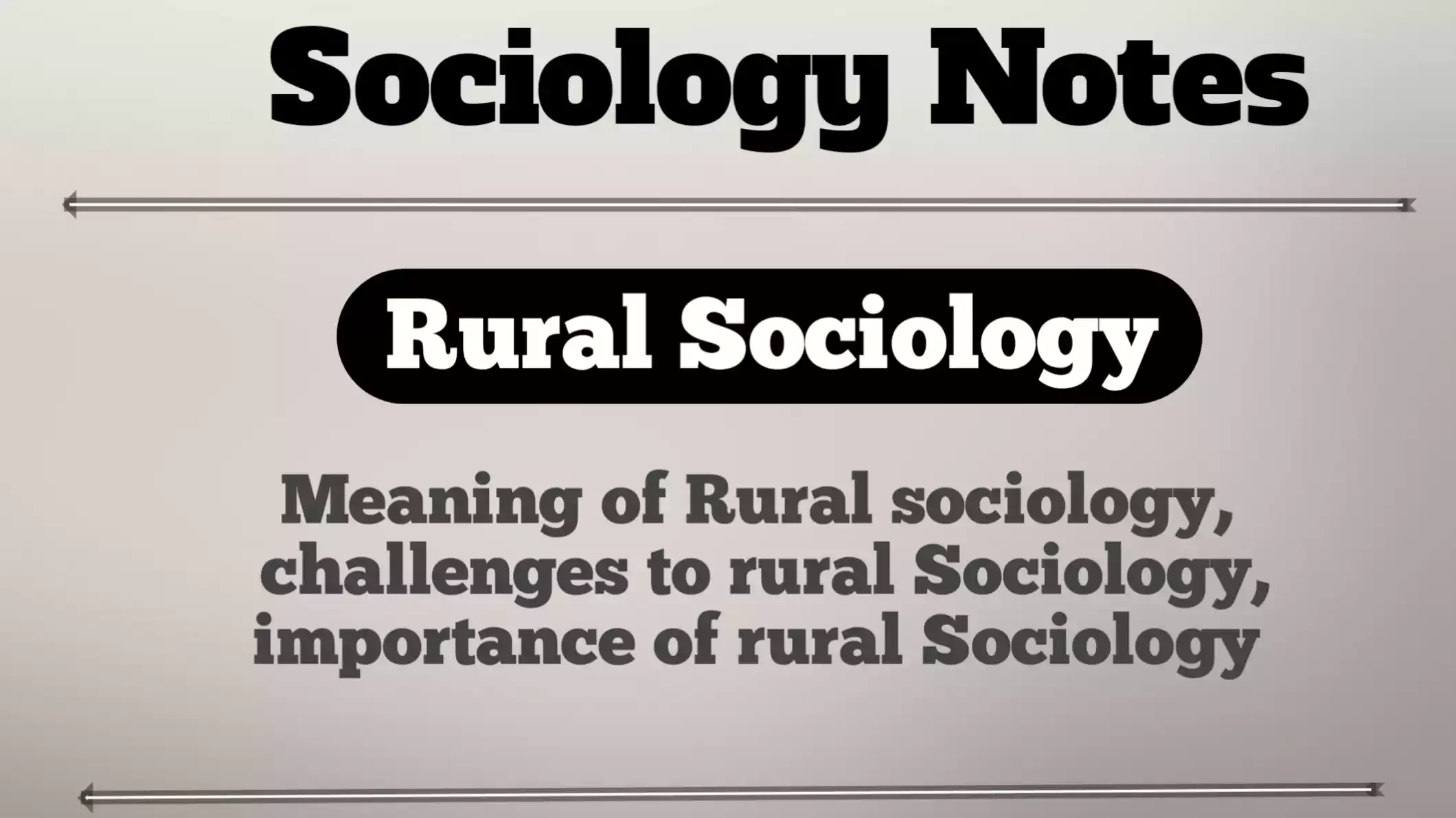 rural-sociology