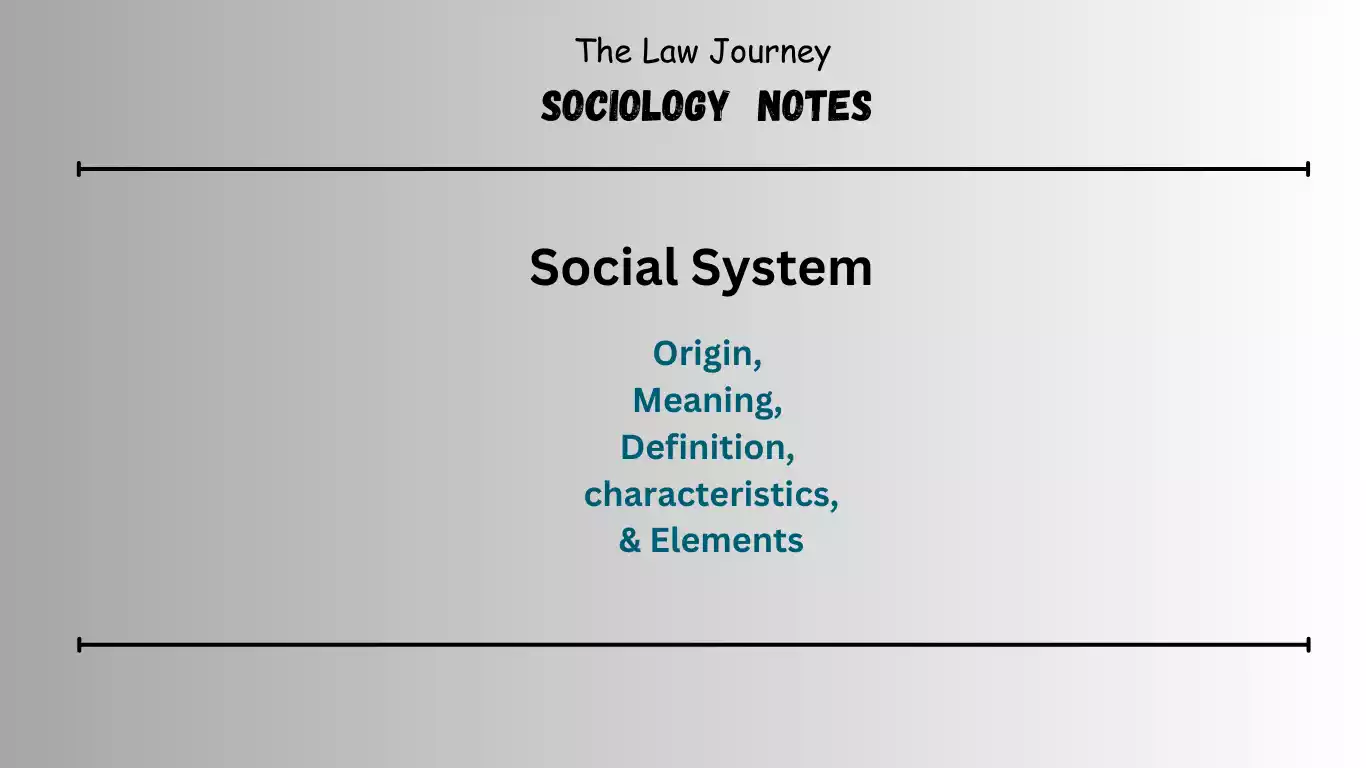 Social-system