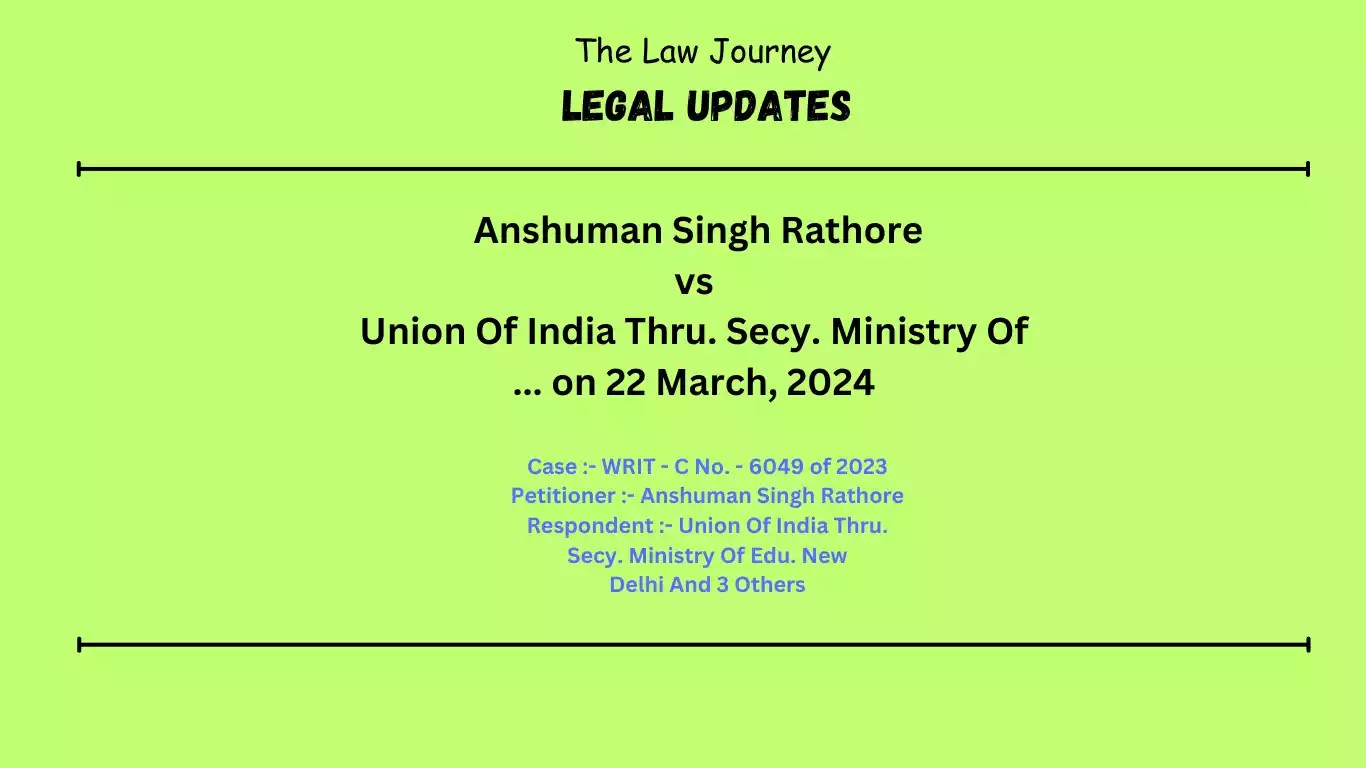 Anshuman-Singh-Rathore -vs -Union-Of-India